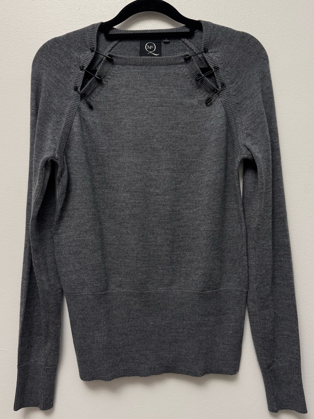 Alexander McQueen Safety Pin Wool Knit
